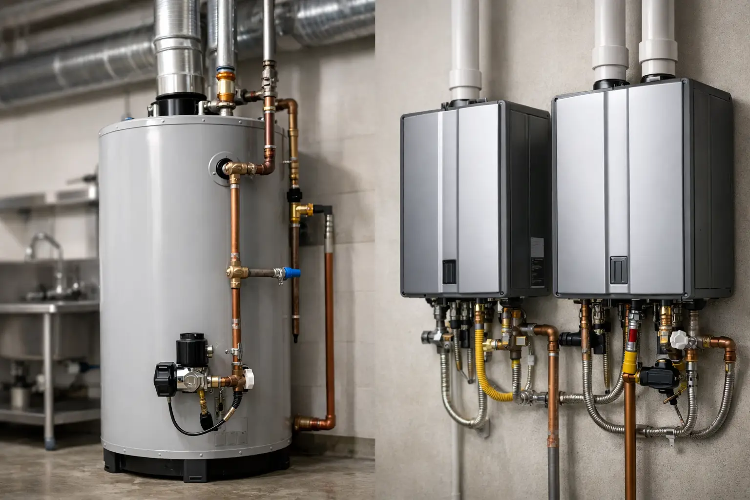 Tank vs Tankless Water Heaters for Commercial Jobs